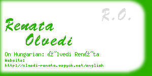 renata olvedi business card